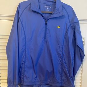 Master’s Magnolia Lane Ladies blue half-zip Wind shirt